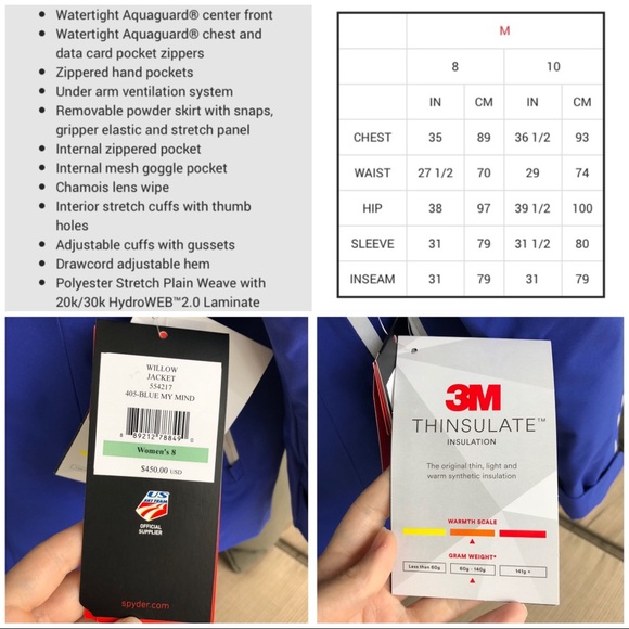 spyder willow jacket